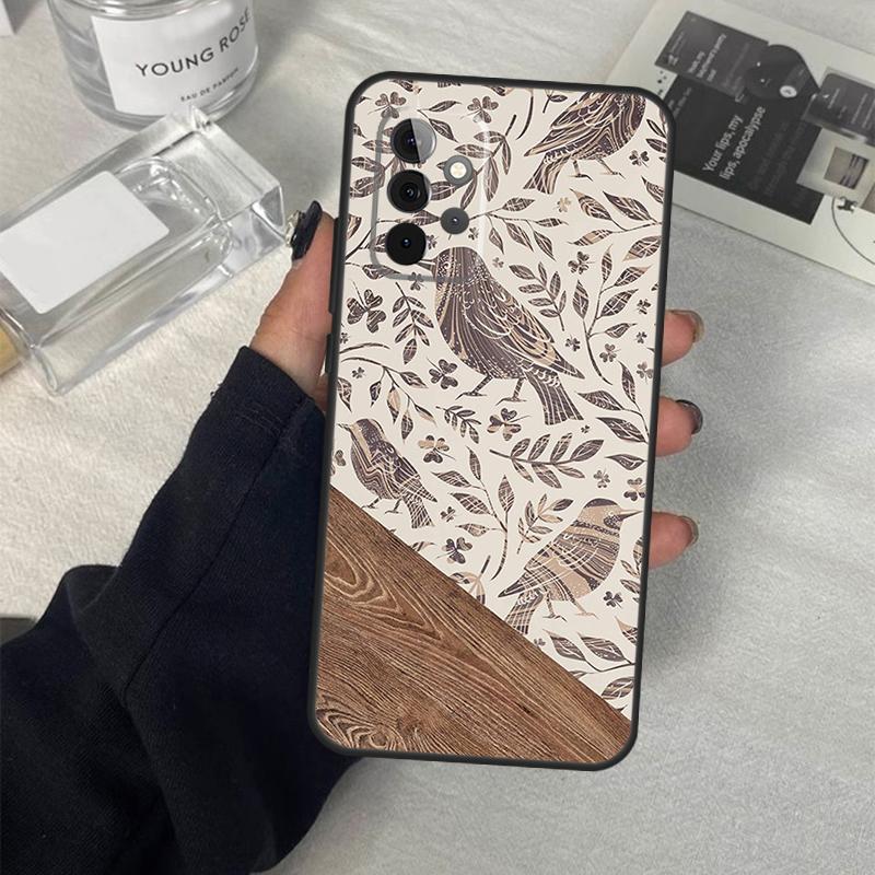 Boho Botanical Leaf Cow Cactus Case For Samsung Galaxy A56 A36 A16 A33 A13 A23 A52 A32 A12 A54 A34 A14 A53 A15 A35 A55 A17