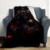 Skull Roses Flannel Blanket Throw Blanket Soft Warm Sofa Bed Camping Home Decor Unique Christmas Gift C926208