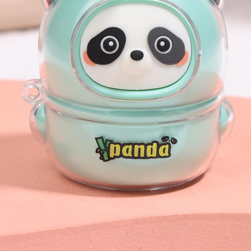 Sevimli Panda Mini El Vantilatörü Soğutucu Taşınabilir Çizgi Film El Tipi USB Şarj Edilebilir Vantilatör Öğrenci Ofis Dış Mekan Yaz