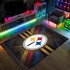 Tappeto in Cristallo di Velluto Design Pittsburgh Steelers Accogliente Non?Tappeto Stampato Antiscivolo per Camera da Letto Soggiorno Ingresso