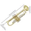 Trumpet Set BiColor with Case Cupronickel Brass Instrument for Students, Beginners, Lessons,