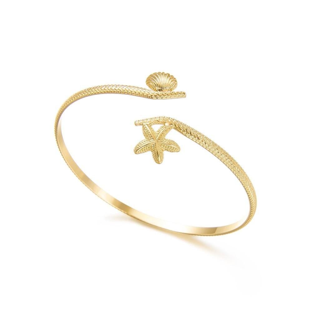 Starfish Open Bangle Shell Upper Arm Bracelet New Cuff Bracelets Summer
