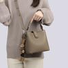Bag Women's Bag New Bucket Bag Leather Women's Bag High-end Shoulder Messenger Bag Handbag