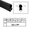 U-Shaped Waterproof Dustproof Rubber Sealing Strip for Cabinets and Car Doors