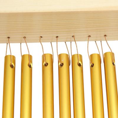 20 Tone Table Top Bar Chimes 20 Bars Single Row Musical Percussion Instrument With Wood Stand Stick