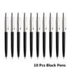 10 Stück/Set Metall-Kugelschreiber Automatischer Kugelschreiber G2 Mine Schwarze Blaue Tinte Für Schule Büro Schreibwaren Schreiben 0,7 mm