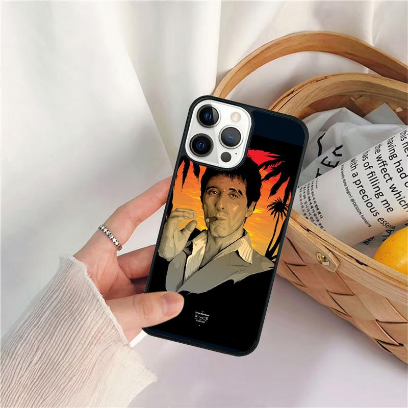Tony Montana Scarface Phone Case For iPhone 17 Air 16 15 14 11 12 13 Pro  MAX Plus coque Cover Shell