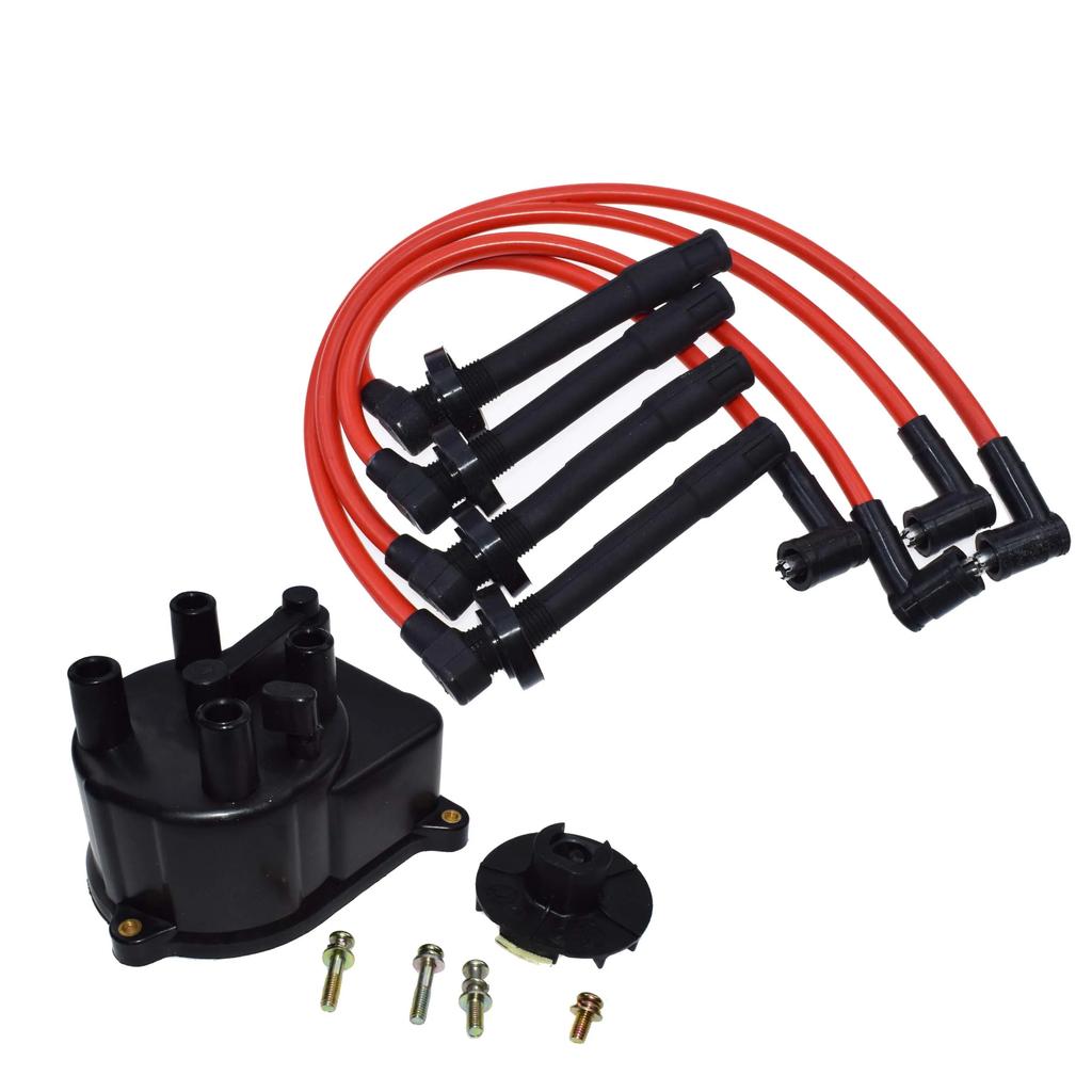 Ignition Distributor Cap Motor or Wires or Connector Plug Harness For Honda Civic 1.5L 1.6L 1992 1993 1994 1995 Engine D15 D16