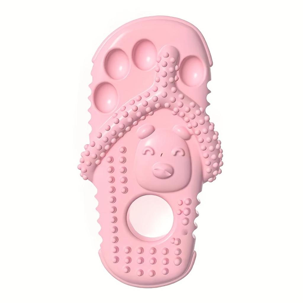 Pet Toy Slipper Shape with Dispenser for Interactive Play