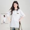 Baleno Women's Retro Plaid Collar Polo T-Shirt