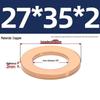 Pure Red Copper Gasket Sealing Ring for Marine Instruments, Metal Flat Washer M3-M60mm