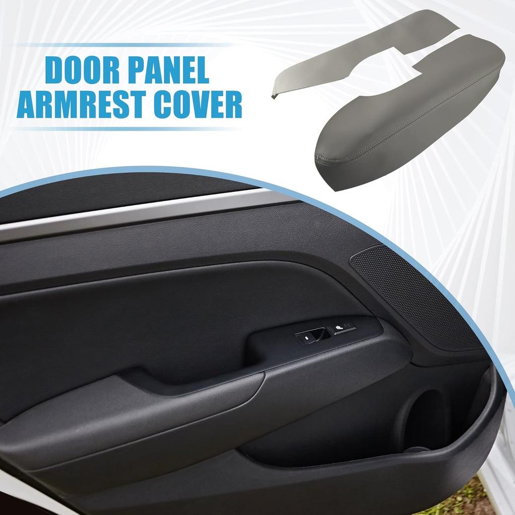 Auto Vordertürverkleidung Armlehnenabdeckung Innenraum Türverkleidungen für Acura TL 2009-2014 Grau 1 Paar