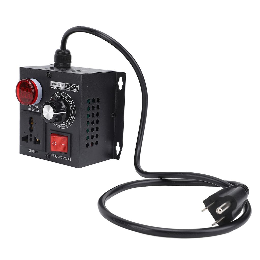 Electronic Voltage Regulator 5000W Thyristor LED Digital Display Stepless Variable Speed Controller
