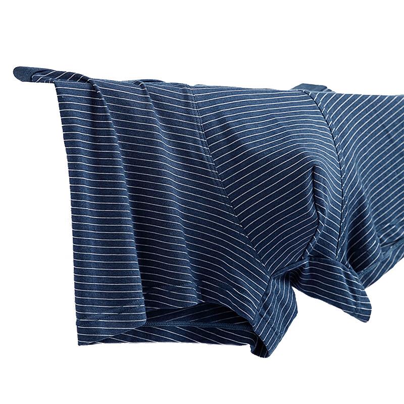 Cmierf Kuect Men's Striped Modal Cotton Mid-Waist Briefs 3-Pack