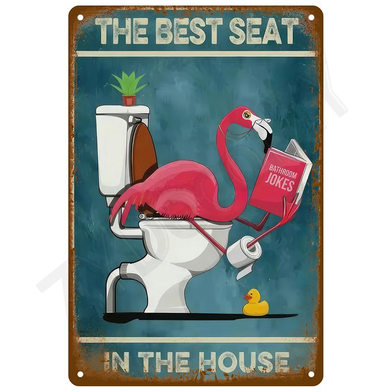 Retro Wall Art Mural Outdoor House Bathroom Home Room Decorations Decor Vintage Metal Signs Plates Tin Sign Posters Man Cave Bar