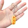 Simulation Food Keychain Bread Pendant Y2k Personalized Resin Keychain Couple Family Keychain Pendant