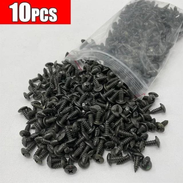 10-100PCS Auto Metal Screw Clamp Hybrid Set Anti-rust Fender Bumper Protective Buckle Iron Plate Screw U-Shaped Fastener Clamp