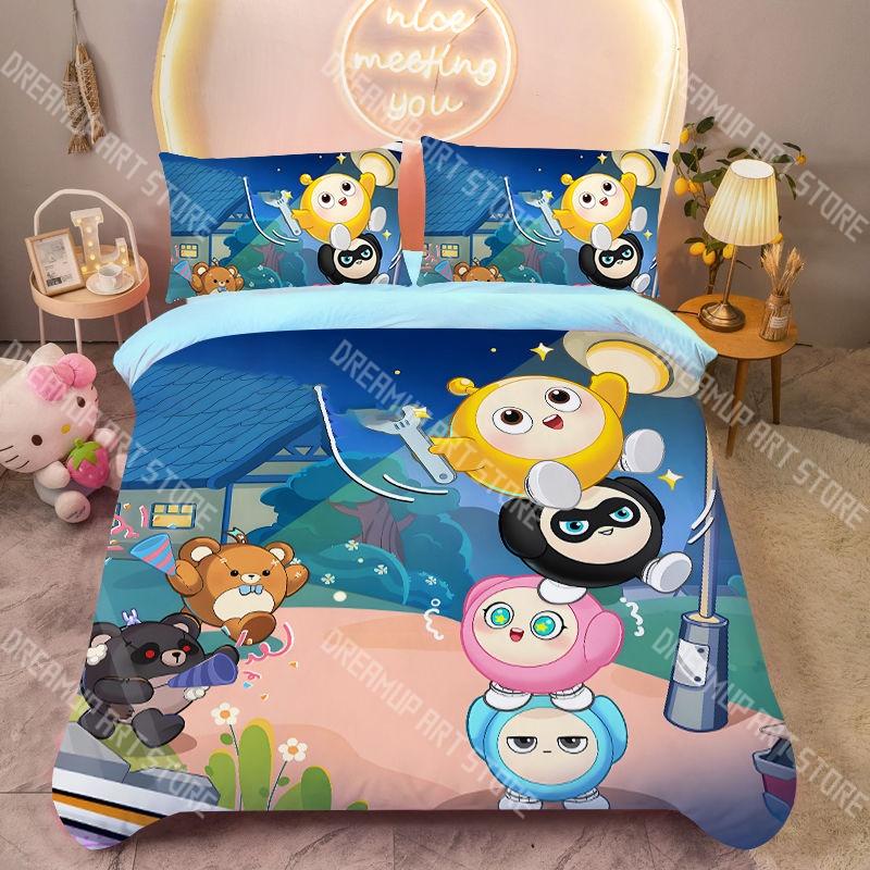 Fashion Eggy Party Anime Game Bedding Set Single Twin Full Queen King Size Bed Set Kids Bedroom Duvetcover Sets Bed Sheet Set