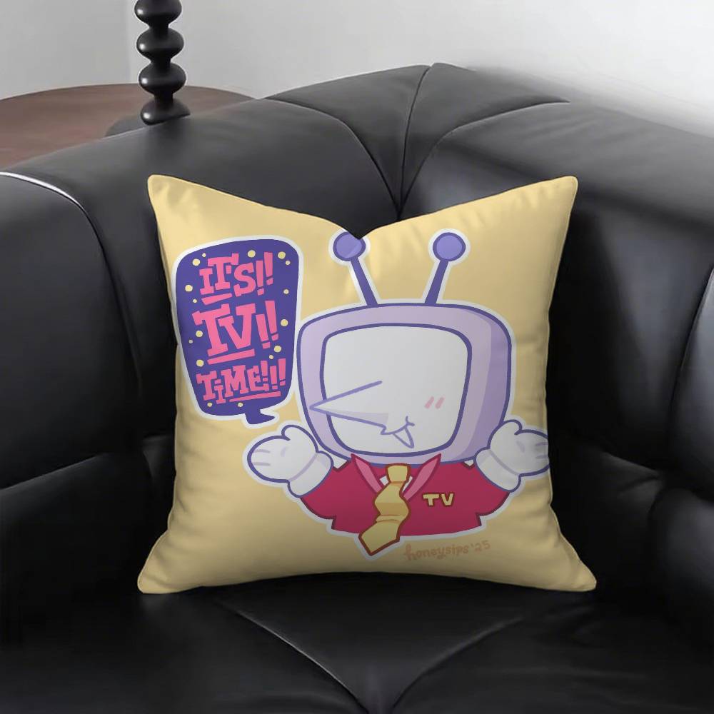Cartoon Game Deltarune Tenna Meme Pillow Case Fashion Square Pillowcase Bedroom Sofa Room Ins Decoration Leisure