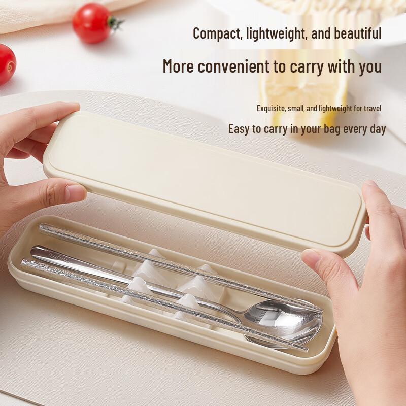 Pure Titanium Portable Chopsticks & Spoon Set