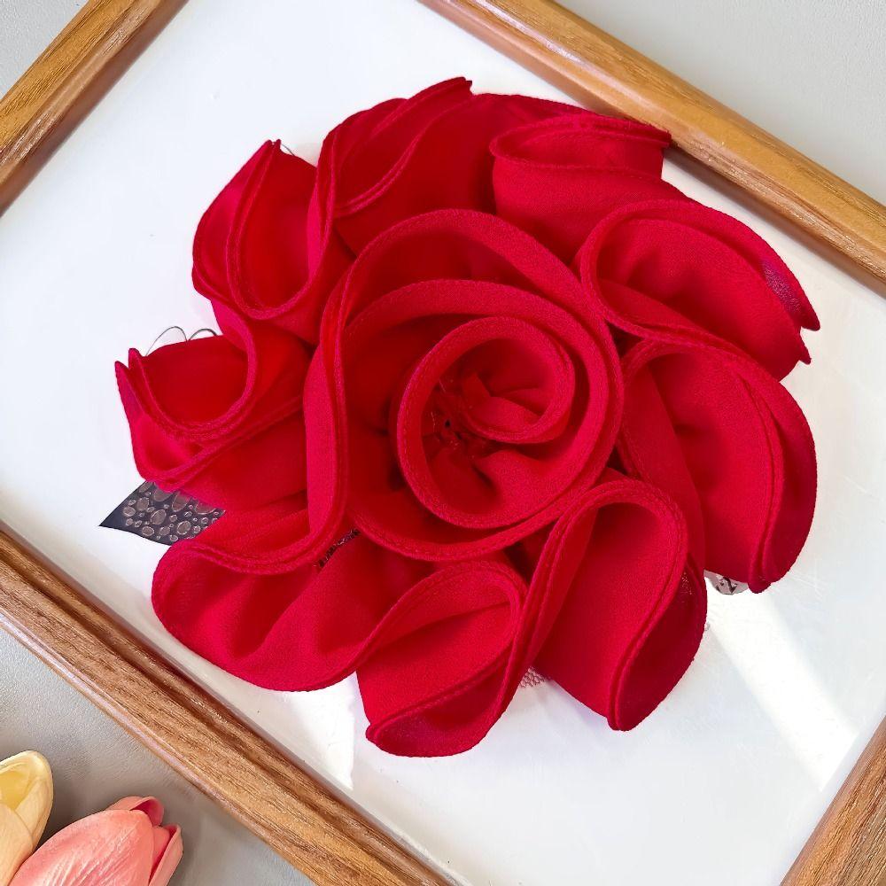 

Chest Flower Clothing Decoration Patches 3D Clothing Applique Pleated Flower Applique Sewing