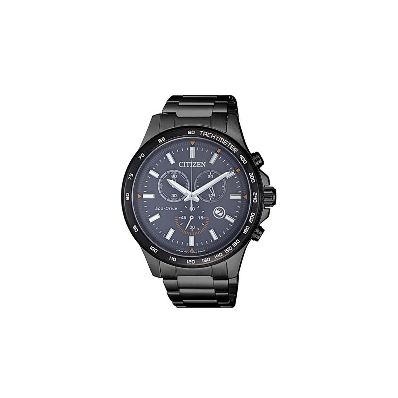 

CITIZEN 50 meters waterproof, solar Quartz, Steel Strap, , same style for men and women, gray dial AT242580H синій