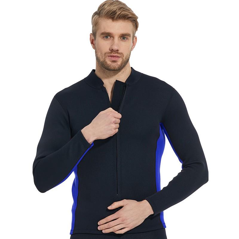 2mm Neoprene Wetsuit Top Diving Swimming Surfing Warmth Protection Men Adult S-XXXL