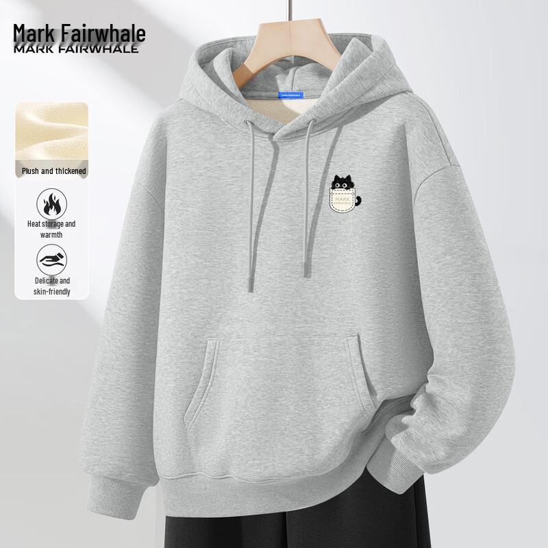 Mark Fairwhale Men's Heavyweight Fleece Hooded Sweatshirt