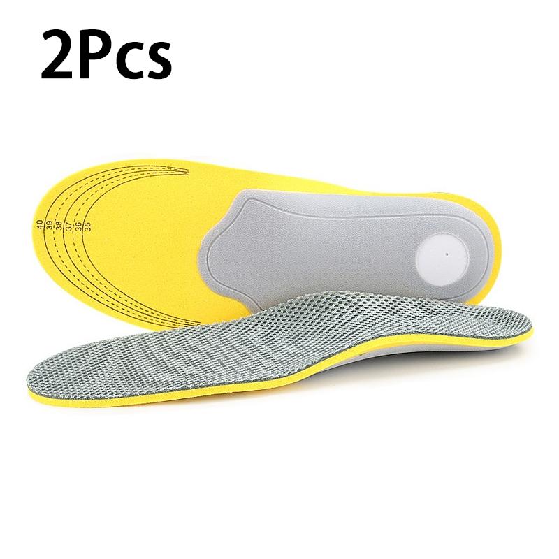 2Pcs/4Pcs New Men Women Flat Foot Orthotic Insole Breathable Mesh Arch Support Insoles Soft Comfortable Shoe Pads