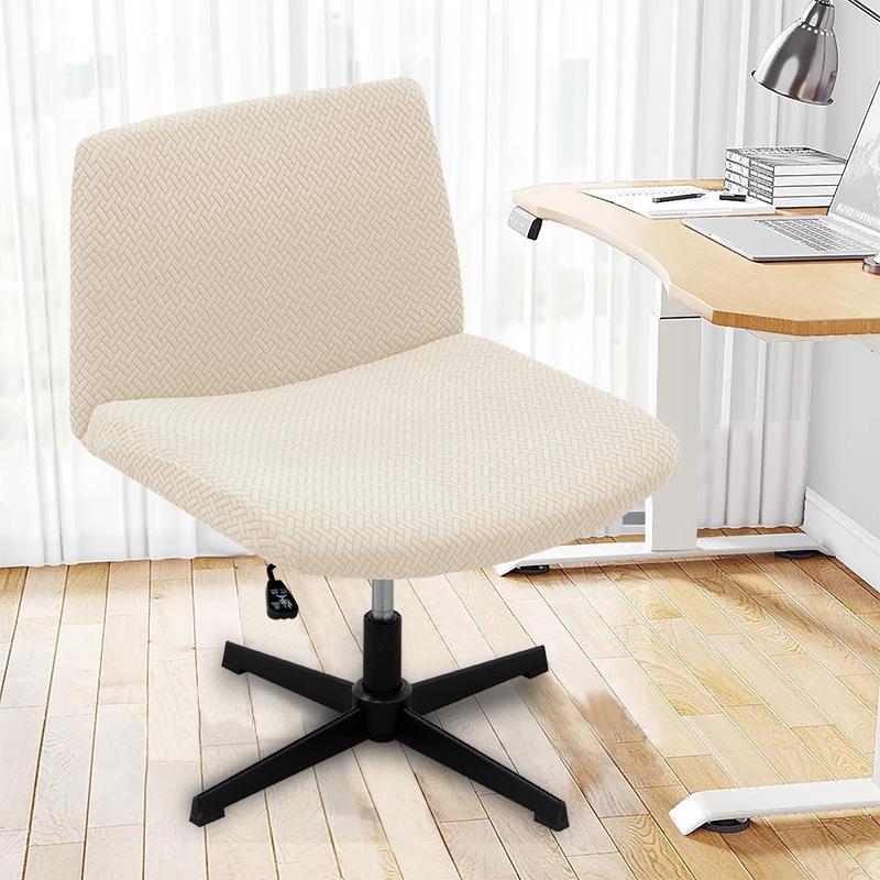 

Ergonomic Wide Chair Cover Home Breathable Anti-Slip Elastic Slipcover for Oversized Chairs Thick Soft Stretchable Chair Covers 1 Piece кремовый