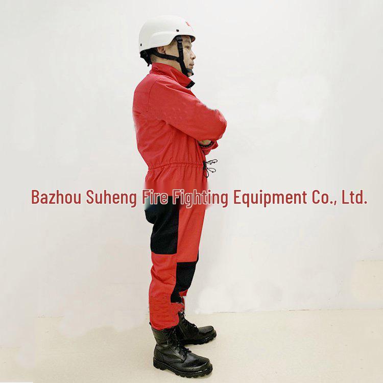 Multi-Purpose Emergency Response Suit: Red Cross Firefighting, Search & Rescue Protective Clothing