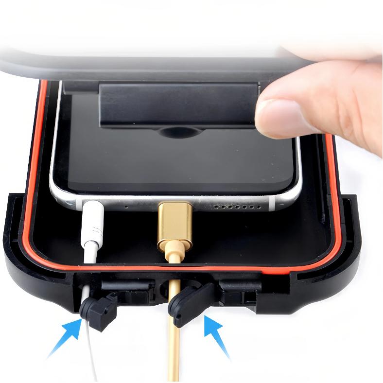 Waterproof Motorcycle Phone Stand, Bicycle Phone Stand, Freely Adjustable Height, Vehicle-Mounted Stand
