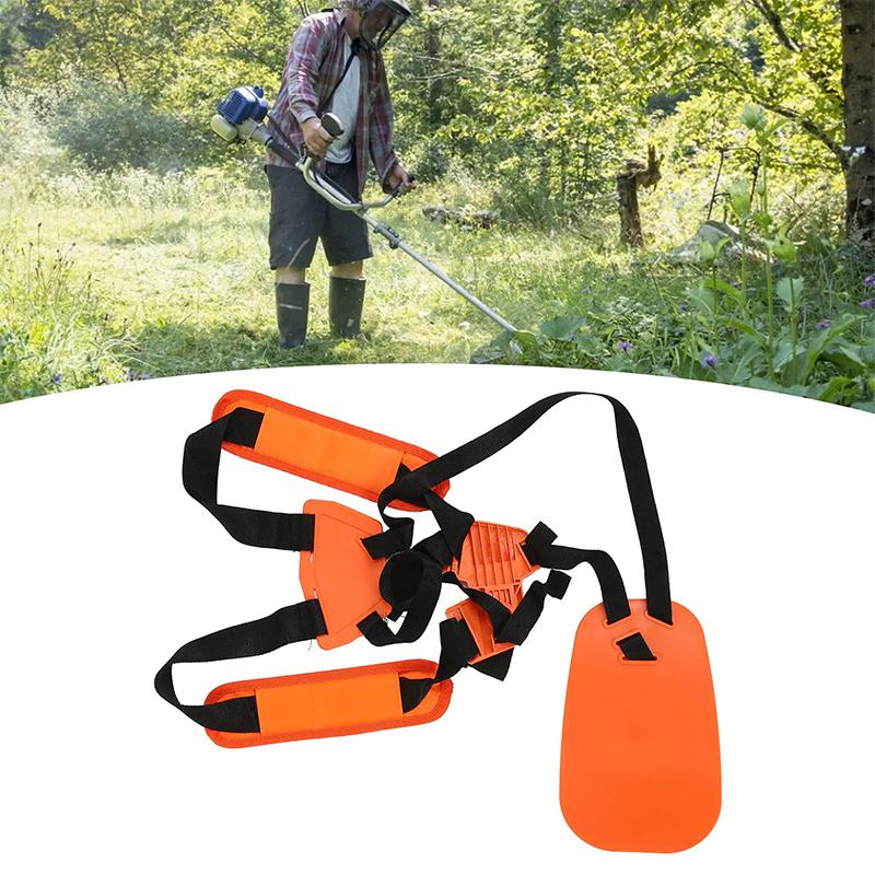 Brush Cutter Shoulder Strap Double Shoulder Nylon Harness Belt For Trimmer Lawn Mower Brush Cutter Garden Pruner