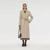 GOELIA Women's Winter Wool Cashmere Herringbone Double-faced Coat