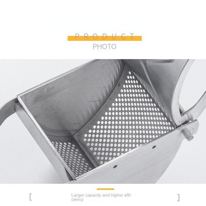 Nerezový lis na brambory, šťouchadlo na brambory, šťouchadlo na brambory, odšťavňovač na ovoce a citron, ždímač na plnění zeleniny