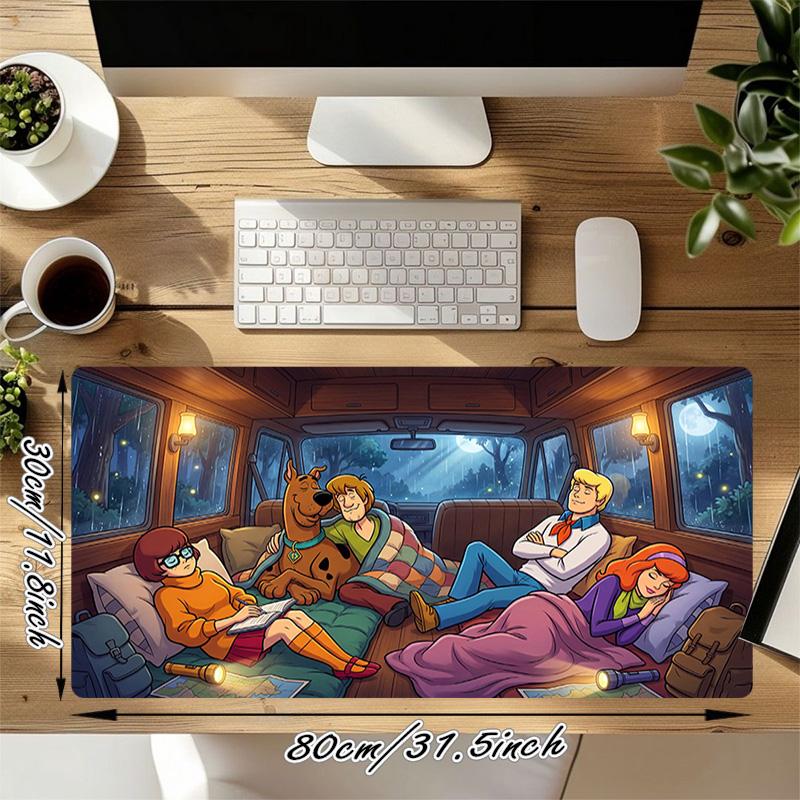 Scoobydoo Xl Gaming Mouse Pad Nonslip Rubber Base Stitched Edge Waterproof Desk Mat For Pc Laptop Gamer Office Computer Accessories C929775