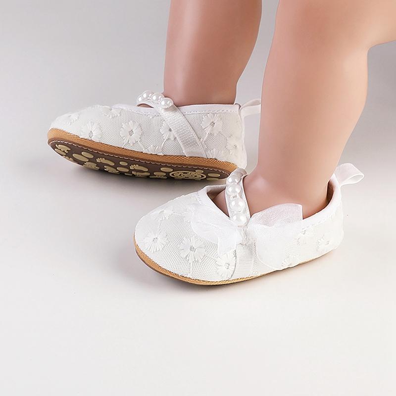 Infant Baby Girls Flat Non-slip Shoes First Walker Princess Shoes