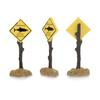Aquarium Decoration Ornament Cartoon Resin Artificial Shark Warning Sign Landscaping Accessories for Fish Tank Aquarium Background