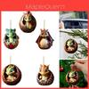 Cartoon Dragon Egg Car Hanging Decoration Christmas Tree Ornament Gift Acrylic/glass Material Cartoon Style Multiple Color Options Interior Car Decor