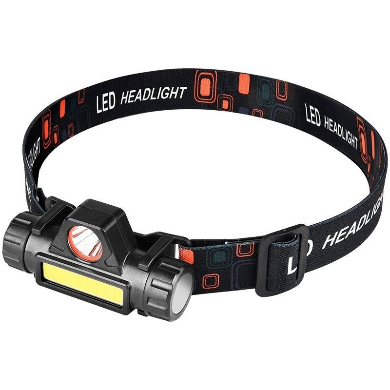 New Led Headlight Charging Waterproof Astigmatism Cob Headlight Outdoor Camping Multifunctional Headlights