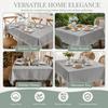 Gray Table Cloth Cotton Linen Cotton Linen Table Cover Tassel Tablecloth  Home Kitchen Dining Room