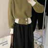 Pullover Sweater for Women Autumn Winter Sense of Design Loose Korean Slouchy Long Sleeve O Neck Casual Knitwear Female