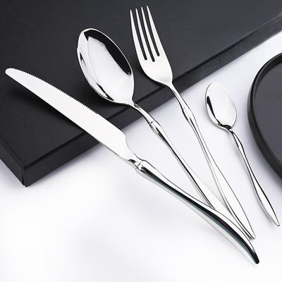 Geschirr 18/10 Spiegel Besteck Set Edelstahl Besteck Besteck Set Abendessen Messer Gabel Löffel Geschirr Für Home Küche