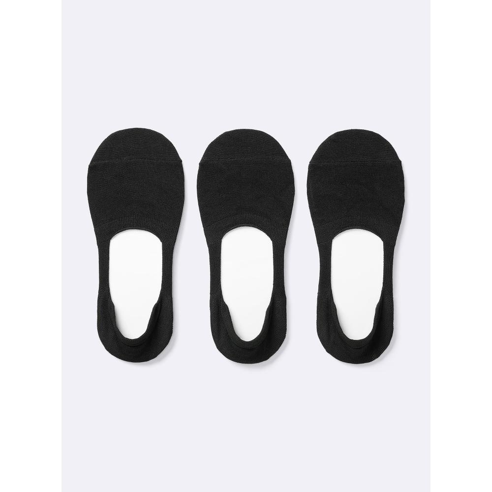 

Gu By Uniqlo Носки-следки 3 пары С противоскользящим покрытием 09 BLACK/ONE SIZE