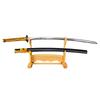 Shinobiya-Imitationsschwert Nagasone Kotetsu Großschwert Yukondo Kondo Wipe Imitationsschwert-Zertifikat (Schwert, Scheide, Stoff, Set)