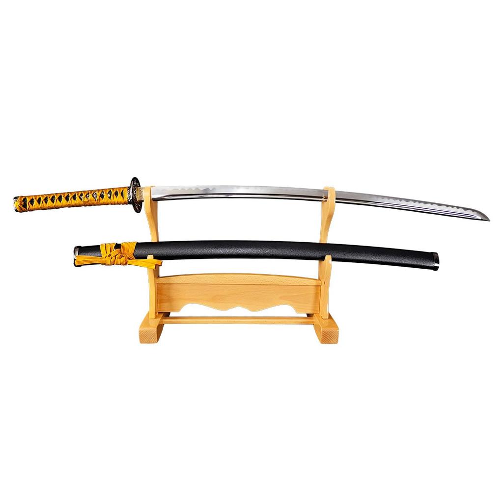 Shinobiya-Imitationsschwert Nagasone Kotetsu Großschwert Yukondo Kondo Wipe Imitationsschwert-Zertifikat (Schwert, Scheide, Stoff, Set)