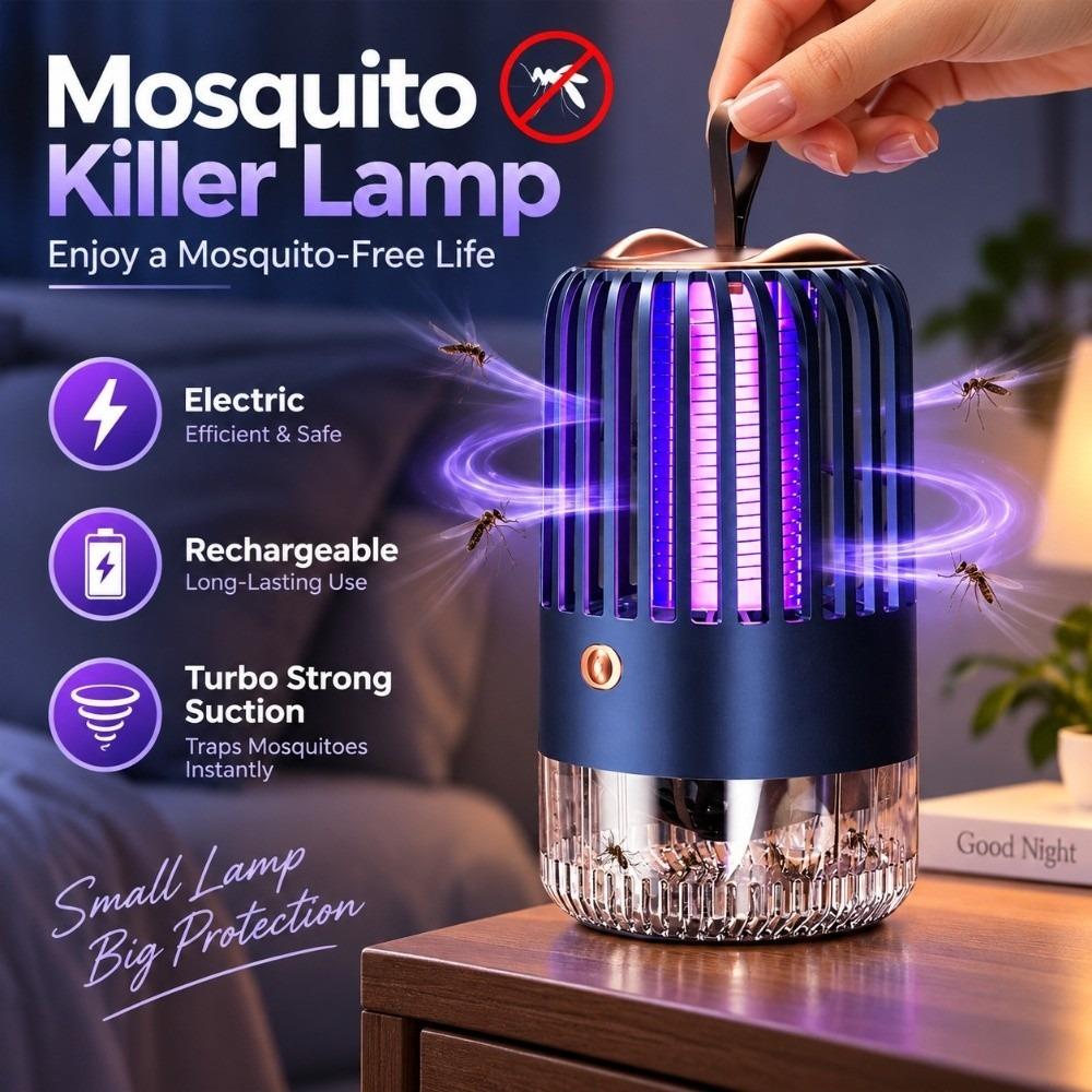 Rechargeable Mosquito Killer Lamp Portable Insect Trap Night Light Bug Zapper  Bedroom