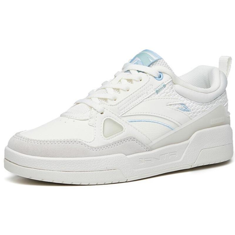 Anta Life Collection Low-Top Skateboard Shoes Women's Ivory White Sneakers 122218085-1