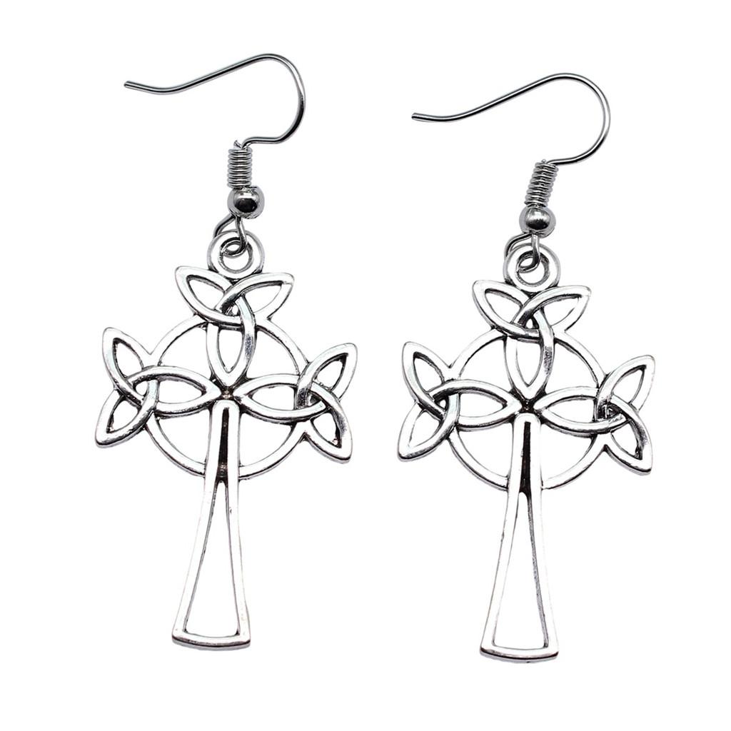 Drop & Dangle Earring Celtic Hexagram Kids' Jewelry MaterialsEarring Size 18x19mm QE006