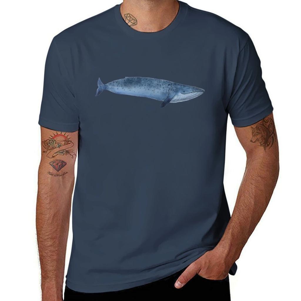 Blue Whale Tshirt Large Size Casual Tee Shirt